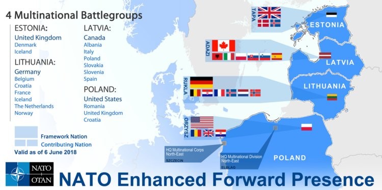 Borbene grupe NATO u Estoniji, Letoniji, Litvaniji i Poljskoj